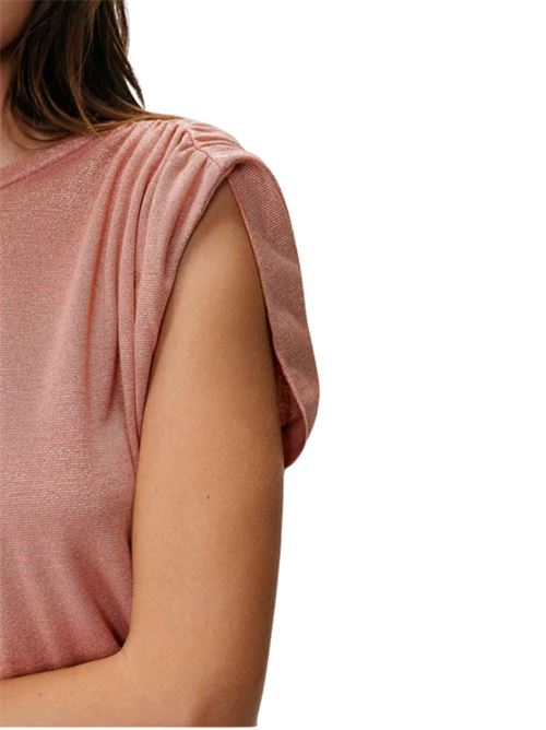 T-shirt smanicata in lurex Grace & Mila | SS2627034ROS